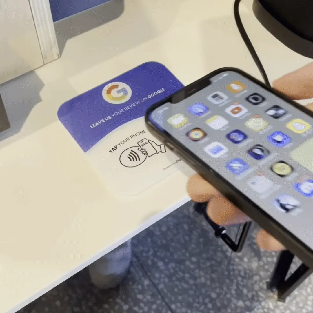 Démonstration scan plaque NFC Avis Google